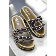 45560 Rahat Taban Taşlı Günlük Kadın Terlik