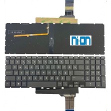 Nion Hp M75758-141 M75758-001 Uyumlu Notebook Klavye (Siyah Aydınlatmalı Tr)