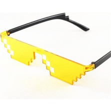 Thug Life “deal With It” Pixel Mozaik Gözlük • Renkli Pc Çerçeve • Parti & Kostüm Aksesuarı (Unisex)