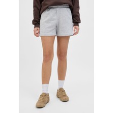 Jjxx JXALFA REG HW SHORTS SWT GRI MELANJ Kadın Şort