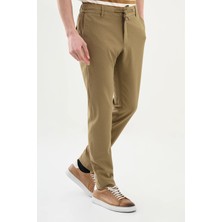 Gofreli Super Slim Fit Beli Lastikli Ipli Erkek Pantolon