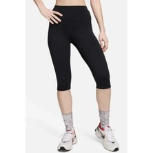 Nike Dri-Fıt One Kadın Siyah Yüksek Bel Kapri Tayt