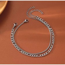 2 Li Çelik Set Bileklik Kararmaz Şık Yeni Sezon