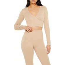 F21 Active Dikişsiz Crop Bluz