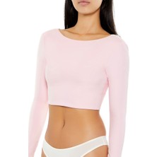 F21 Bağlamalı Crop Bluz