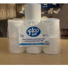 Floo Soft Tuvalet Kağıdı Içten Çekmeli Mini 3. 5 Kğ. Endusriyel(Makine için)