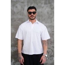 Erkek Polo Yaka Oversize T-Shirt