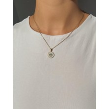 Çelik Gold Göz Kolye