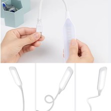 Alpotekno® USB Girişli 14 Ledli 3 Kademeli Dokunmatik Masa/kitap Okuma Lambası Ledi Beyaz