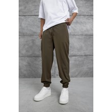 Haki Nmrc Paraşüt Kumaş Paça Lastikli Eşofman Altı