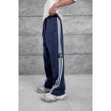 Lacivert Ynzay-3 Yazılı Baggy Eşofman Altı