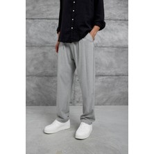 Gri W11 Kumaş Baggy Pantolon