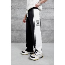 Siyah Weirdx Yazılı Baggy Eşofman