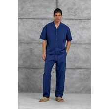 Lacivert Mrk Paraşüt Kumaş Alt-Üst Takım