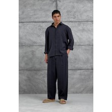 Siyah 512 Modal Kumaş Oversize Takım Alt Üst