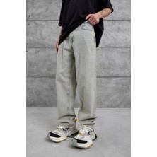 Mavi Vintage Taşlamalı Baggy Jean