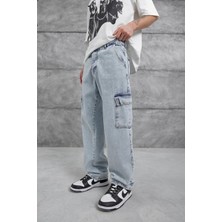 Açık Mavi Kp Kargo Baggy Jean