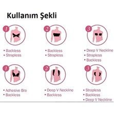 Korseshop 5 Metre Push Up Göğüs Meme Dikleştirici Kaldırıcı Kaldırma Ped ve 8 Adet Göğüs Ucu Kapatıcı Bandı