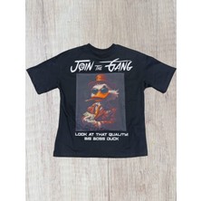 Peç Baskılı Unisex Oversize T-Shirt