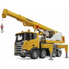 Bruder Scania 560R Liebherr Vinçli Kamyon 03571 Metal Gövde ile Detaylı Tasarım