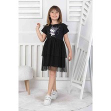 Masalll Kuromi Kız Çocuk Türlü Elbise