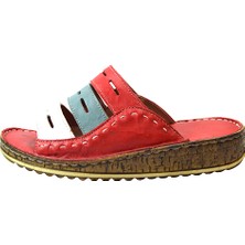 Onlo Ayakkabı WT.0036  Deri Anatomik Ped Taban Kadın Terlik