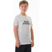 Dear Future Yazı Baskılı Erkek Çocuk Tişört
