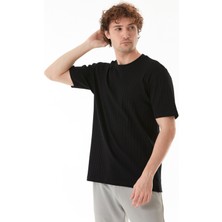 Şeritli Bisiklet Yaka Tişört