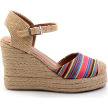 Ince Çizgili  Kadın Espadril K01874414604