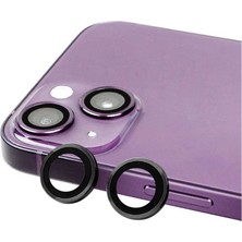 Zebana Apple iPhone 15 Plus KL10 Kamera Lens Koruma Camı Siyah