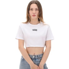 Vans VN000P5VWHT1-W Style 76 Iı Crew Cro Beyaz Yuvarlak Yaka Normal Düz Kadın T-Shirt