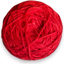 Ece Örgü Tasarım Atölyesi Nar Çiçeği Renginde, Büklümlü, %50 Bambu %50 Koton El Örgü İpi (200 Gr.)