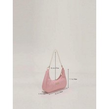 Ithal Y2K Coquette Pembe Incili Kol Çantası