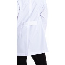 Uçak Medikal Beyaz Tunik Boy, Uzun Kol, Hakim Yaka, Doktor Önlüğü