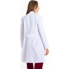 Uçak Medikal Beyaz Uzun Boy, Hakim Yaka, Doktor Önlüğü