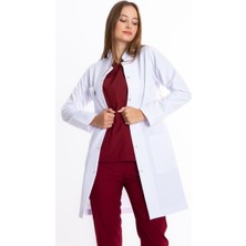 Uçak Medikal Beyaz Uzun Boy, Hakim Yaka, Doktor Önlüğü