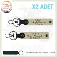 Yol Fatihine Özel, Isim Plaka ve A Rh (-) Kan Grubu, Kişiselleştirilmiş X2 Anahtarlık, S Kahve-Laci