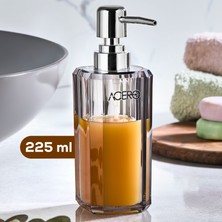 Akrilik Sıvı Sabunluk 225 ml Şeffaf Antrasit 1991