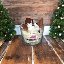 Homemor Kahveli Soya Wax Mum 200CC