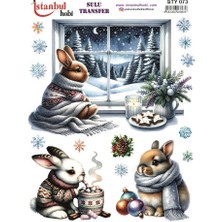 Yılbaşı Sulu Transfer 25X35CM STY073