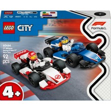 LEGO® City F1® Williams Racing ve Haas F1® Yarış Arabaları 60464 - 4 Yaş & Üzeri Çocuklar için Yaratıcı Oyuncak Yapım Seti (92 P)