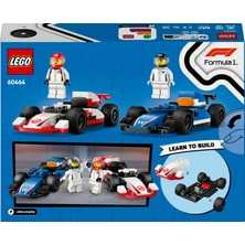 LEGO® City F1® Williams Racing ve Haas F1® Yarış Arabaları 60464 - 4 Yaş & Üzeri Çocuklar için Yaratıcı Oyuncak Yapım Seti (92 P)