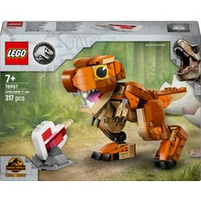 LEGO® Jurassic World Küçük Eatie: T. rex 76967 - 7 Yaş & Üzeri Çocuklar için Yaratıcı Oyuncak Yapım Seti (317 Parça)