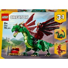 LEGO® Creator 3’ü 1 Arada Orta Çağ Ejderhası 31161 - 9 Yaş & Üzeri Çocuklar için Yaratıcı Oyuncak Yapım Seti (715 Parça)