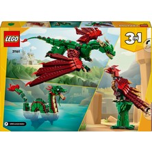 LEGO® Creator 3’ü 1 Arada Orta Çağ Ejderhası 31161 - 9 Yaş & Üzeri Çocuklar için Yaratıcı Oyuncak Yapım Seti (715 Parça)