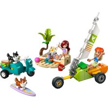LEGO® Friends Sörfçü Köpekler ve Scooter Macerası 42641 - 6 Yaş & Üzeri Çocuklar için Yaratıcı Oyuncak Yapım Seti (113 Parça)