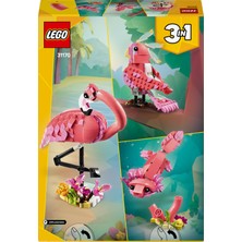 LEGO® Creator 3’ü 1 Arada Vahşi Hayvanlar: Pembe Flamingo 31170 - 8 Yaş & Üzeri Çocuklar için Oyuncak Yapım Seti (288 Parça)
