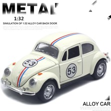 1:32 Volkswagen Beetle Alaşım Araba Döküm Metal Klasik Oyuncak Modeli Geri Çekin Fonksiyonu ile Araçlar Çocuk Hediyeler Için A931 (Yurt Dışından)