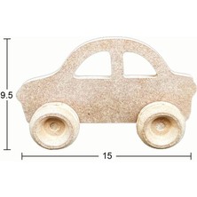 Ahşap Oyuncak Araba 15X9,5CM OY105