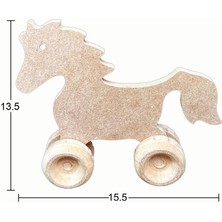 Ahşap Oyuncak At 15,5X13,5CM OY109